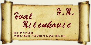 Hval Milenković vizit kartica